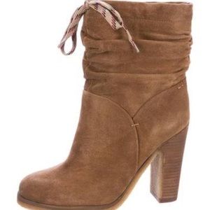 See By Chloe Wrinkle Ankle Boots Size 37